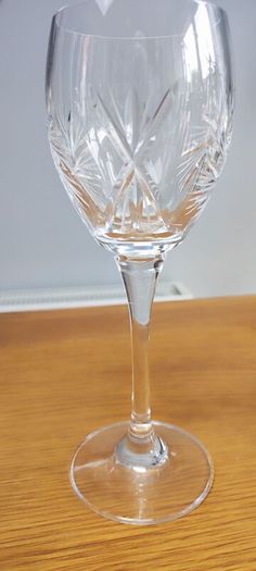 Vintage Bohemia Crystal Wine Glasses