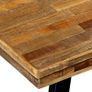 Dining Table Reclaimed Teak and Steel 180x90x76 cm Image 5