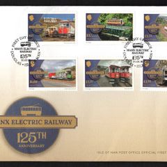 2018 Isle of Man 125th Anniversary of Manx Electric Railway Commemorative Stamps First Day Cover (FDC)