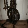 Antique Unique  Spinning Wheel H-32" Image 7