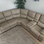 Rita Manual/Electric Leather Recliner Sofa Image 3