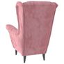 Armchair Pink Velvet Image 3