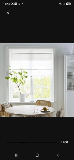 Ikea Roman Blind (White)