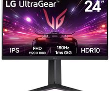 LG Ultragear Gaming Monitor 24 Inch, 1080p, 180Hz, 1ms