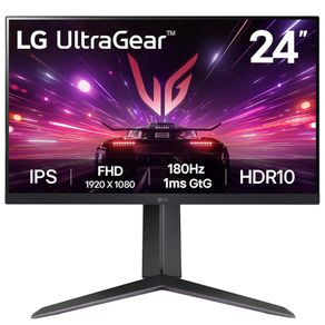 LG Ultragear Gaming Monitor 24 Inch, 1080p, 180Hz, 1ms