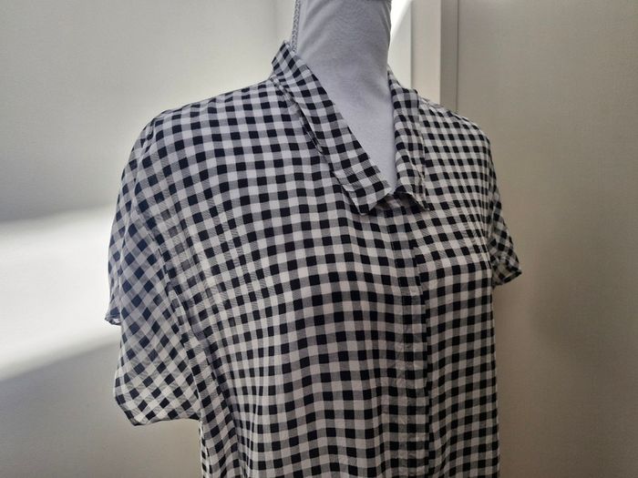 Silk gingham summer dress