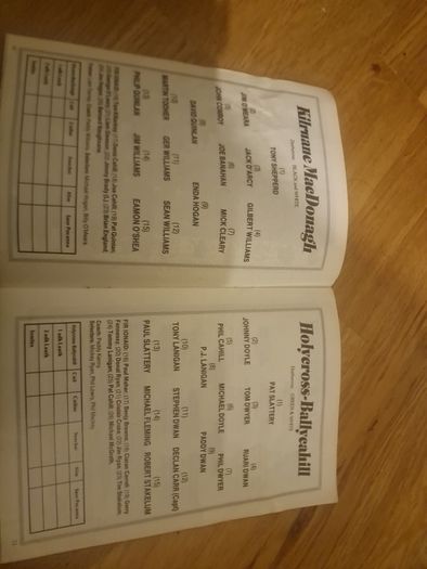 Vintage 1990 GAA Match Programme Tipp SHC & Minor All-Ireland Replays