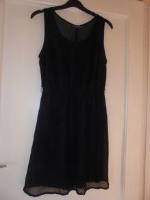 Ladies Black Sleeveless Dress for Sale