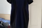 navy and black dress