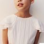 White dress with light pink belt age 11 (bought from Mango summer 2025) Image 2