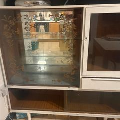 vintage display cabinet