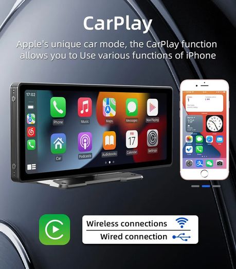 Universal 10 inch Screen Car Radio Multimedia WIFI Video Player Wireless Carplay Screen for Apple Or Android Auto