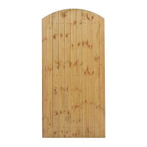 side entry arched garden gate x2