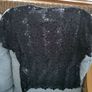 Vila black lace top size large Image 4