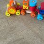 Wooden German made stacking train set Image 2