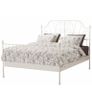 Ikea Leirvik 4"6 White Bed Frame And Mattress Image 2