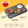 Pre Seasoned Cast Iron Reversible Griddle Grill Pan with Handles for Gas Stovetop Open Fire Oven, 43.18  24.89CM (17x9.8) - One Tray, Scrapers Included Image 7