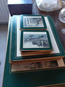 REDUCED Placemats Set of 6 Vintage Lady Clare Scenes of Dublin