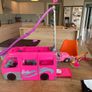 Barbie campervan, wardrobe and gymnastics bar, lots of spare of accessories also included (no photo) Image 4