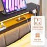 Double Bed Frame with Storage and LED Lights Image 9