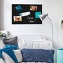 Black Glass Magnetic Kitchen Notice Board 60cm x 40cm Image 4