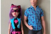 2 Dolls from the 2015 Barbie Spy Squad Series, Cat Burglar Skipper and Ken The Inventor Dolls