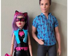 2 Dolls from the 2015 Barbie Spy Squad Series, Cat Burglar Skipper and Ken The Inventor Dolls