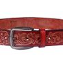Premium Handcrafted Genuine Leather Belt Embossed Vintage Design Formal & Casual Wear Image 6