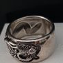 New silver vintage ring with dragon Image 8