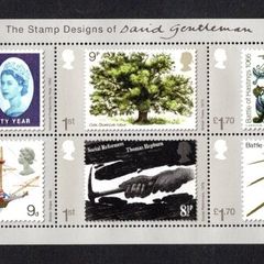 2022 Great Britain The Stamp Designs of David Gentleman Commemorative Stamps Miniature Sheet Mint Never Hinged (MNH)