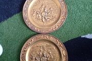 vintage hammered brass