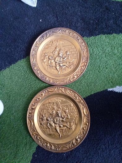 vintage hammered brass