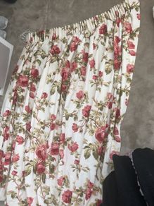 Laura Ashley Pair of Made to measure curtains for triangular dormer window