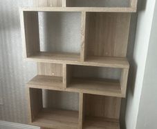 Display cabinet wood effect
