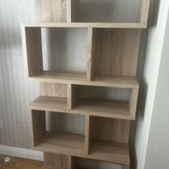 Display cabinet wood effect