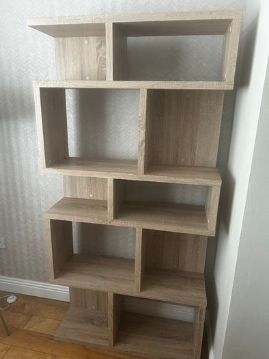 Display cabinet wood effect