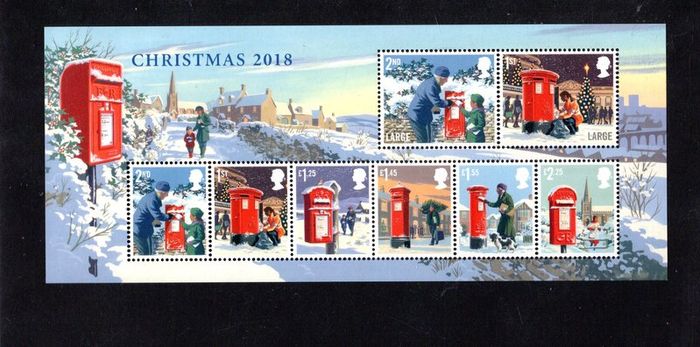 2018 Great Britain Royal Mail Miniature Sheets Pack with all miniature sheets issue in the year Mint Never Hinged (MNH)