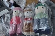 larger hand knitted dolls