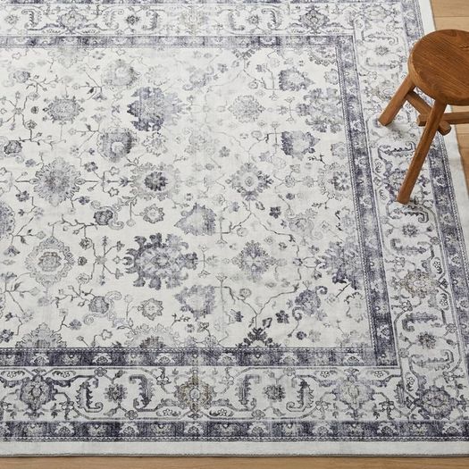 FREE EXPRESS SHIPPING Traditional Area Rugs 60x110 cm Serene Cashmere Style Soft Short Pile Vintage Rug - Carpet for Dining Room Easy To Clean