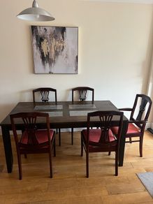 Dining Table With Chairs (solid wood)