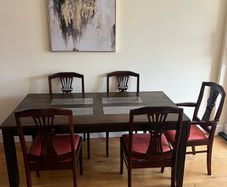 Dining Table With Chairs (solid wood)