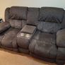 Dark grey 2-seater recliner sofa. As new. Wicklow Town. Image 3