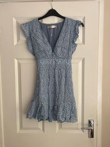 Sweet Pot blue floral mini dress