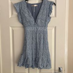 Sweet Pot blue floral mini dress