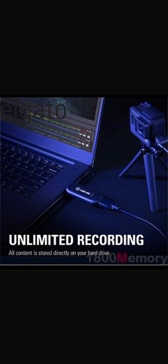 Elgato Cam Link 4K Compact HDMI USB 3 Capture Live Stream Record CamLink Black