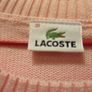 Lacoste ladies pink jumper 3/4 sleeve size 38 Image 2