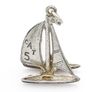 Sterling Silver Sailboat Charm Pendant Image 2