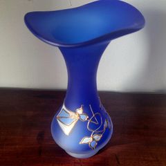Mid-century romanian art glass vase
