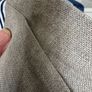 New bespoke 100% linen 50cm x 31cm cushion COVER in natural, Moss or winter white Image 5