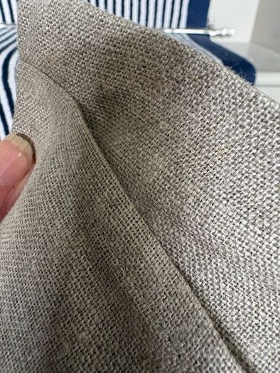 New bespoke 100% linen 50cm x 31cm cushion COVER in natural, Moss or winter white